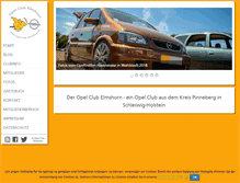 Tablet Screenshot of opel-club-elmshorn.de